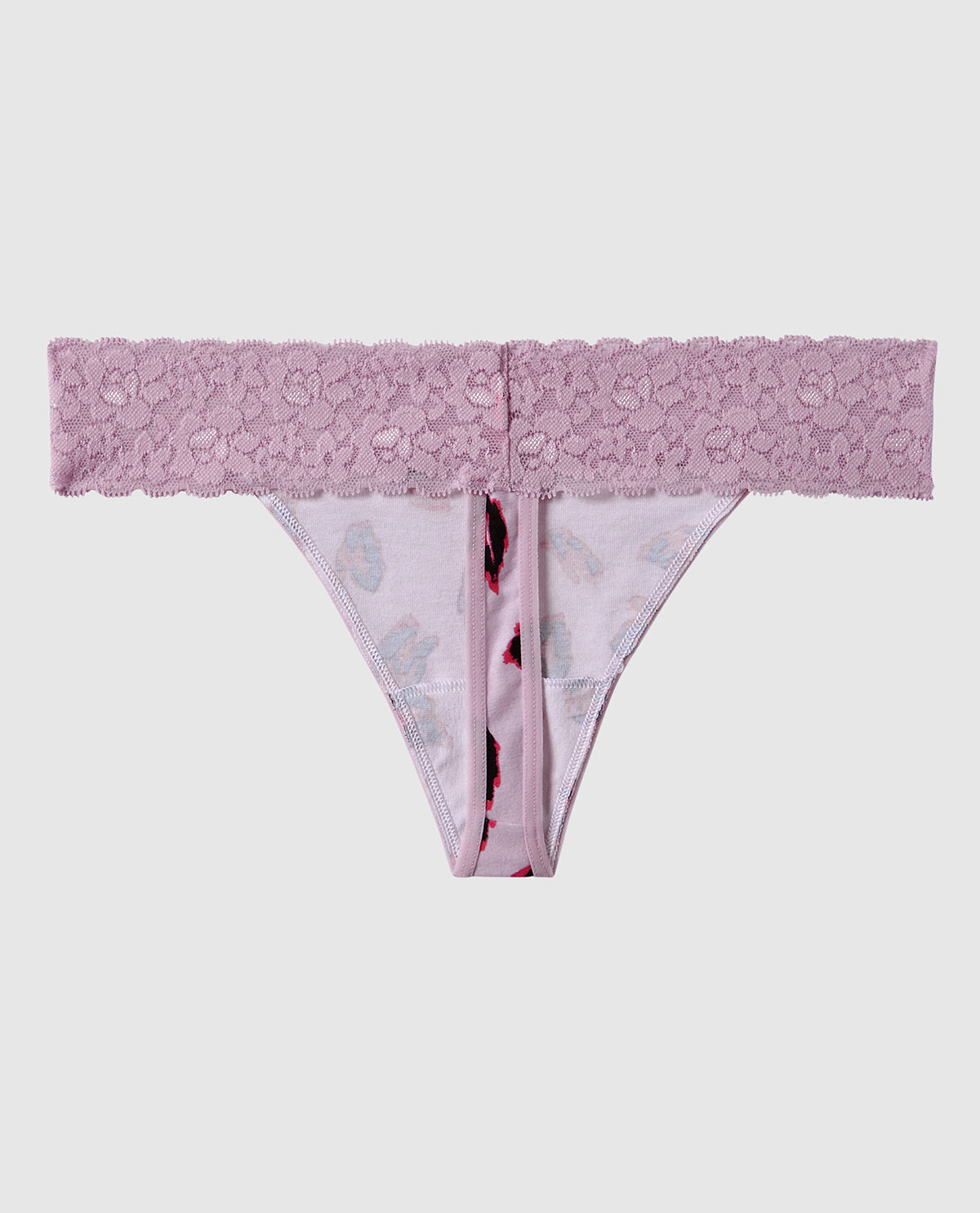 Thong Panty with Lace Trim