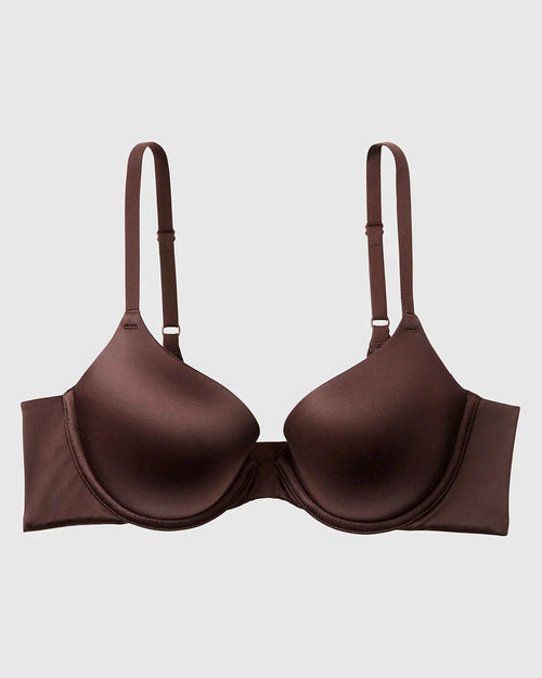 Comfort Lightly Lined Demi Bra in Rich Mocha