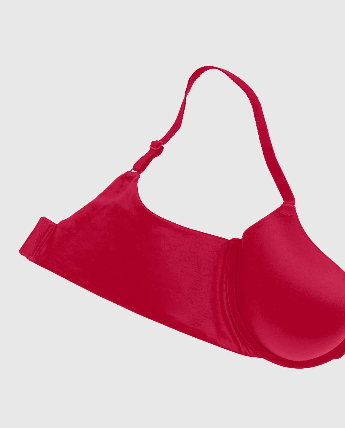 Comfort Lightly Lined Demi Bra in Cosmo Red