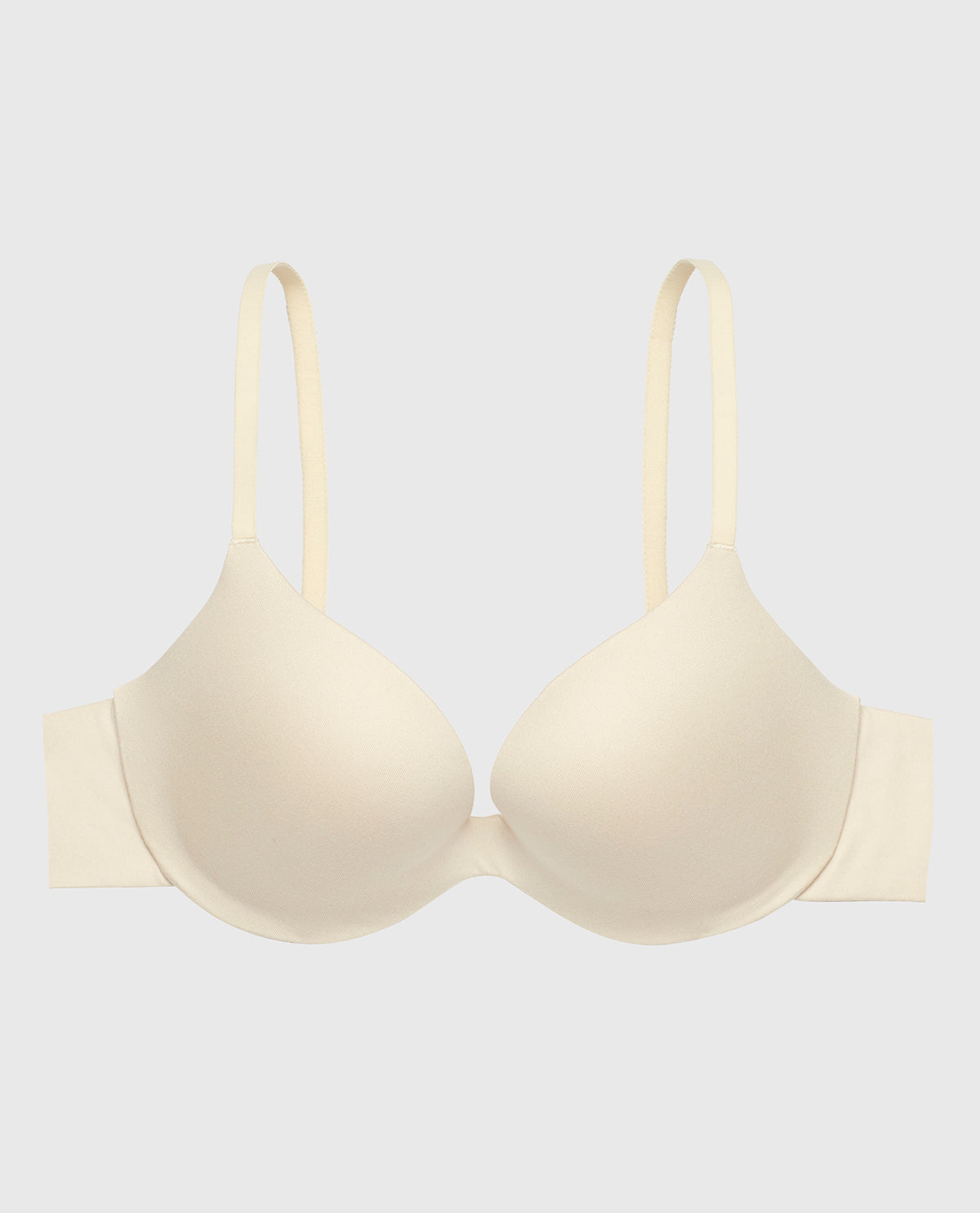 Smooth Comfort Push Up Bra in Oatmeal Heather