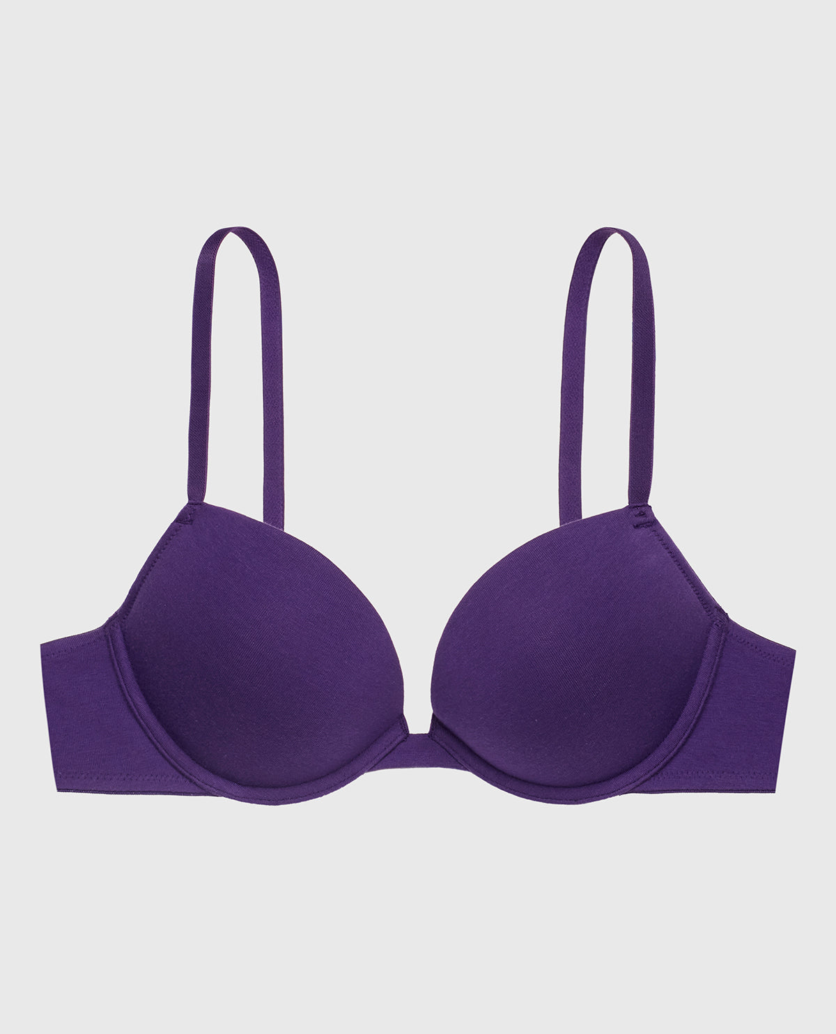 Cotton Push Up Bra in Petunia Purple
