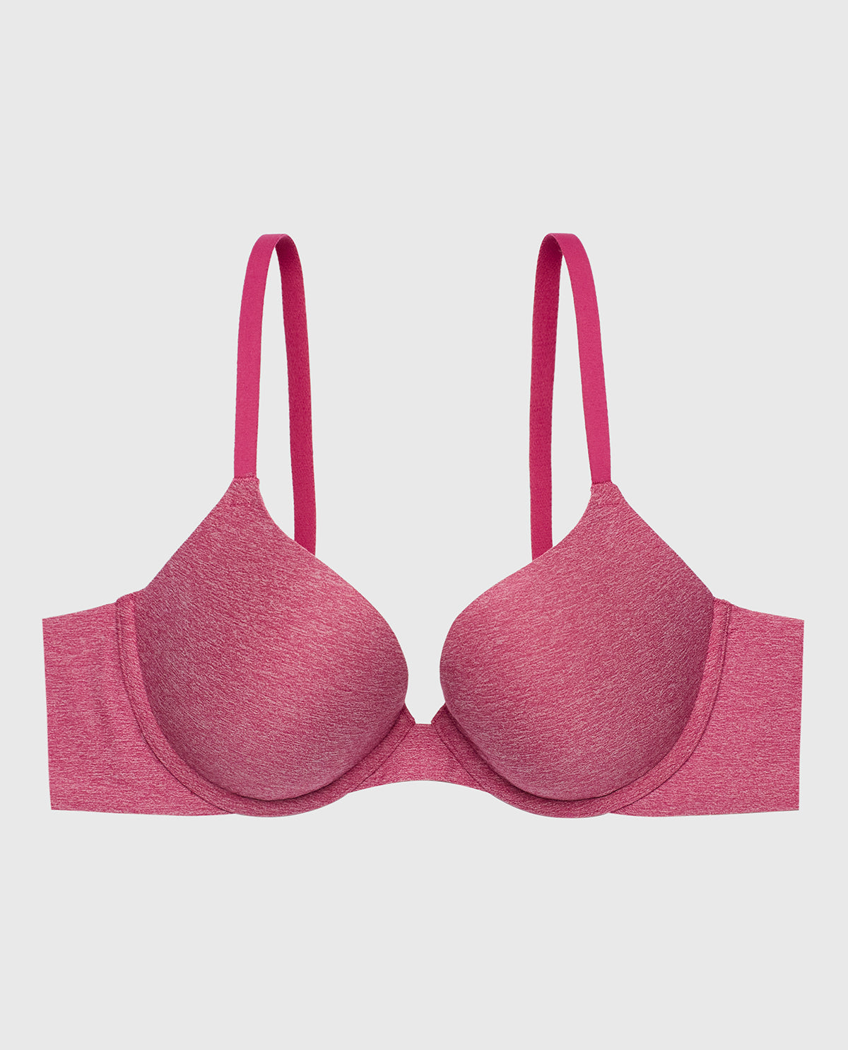 Comfort Lightly Lined Demi Bra in Electric Rouge