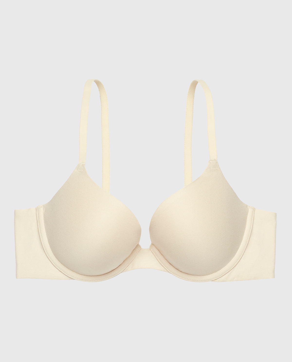Comfort Lightly Lined Demi Bra in Oatmeal Heather
