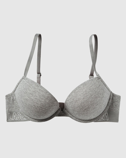 Push Up Bra in Chill Grey