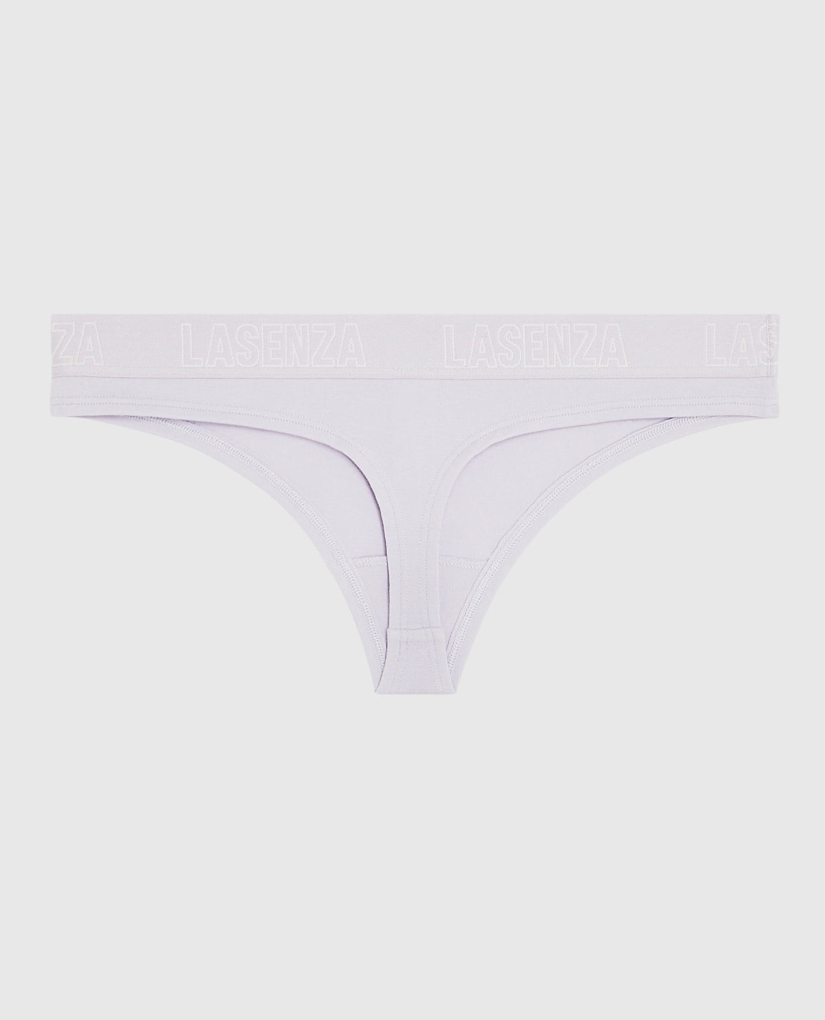 Thong Panty with Logo in Lavender Cake