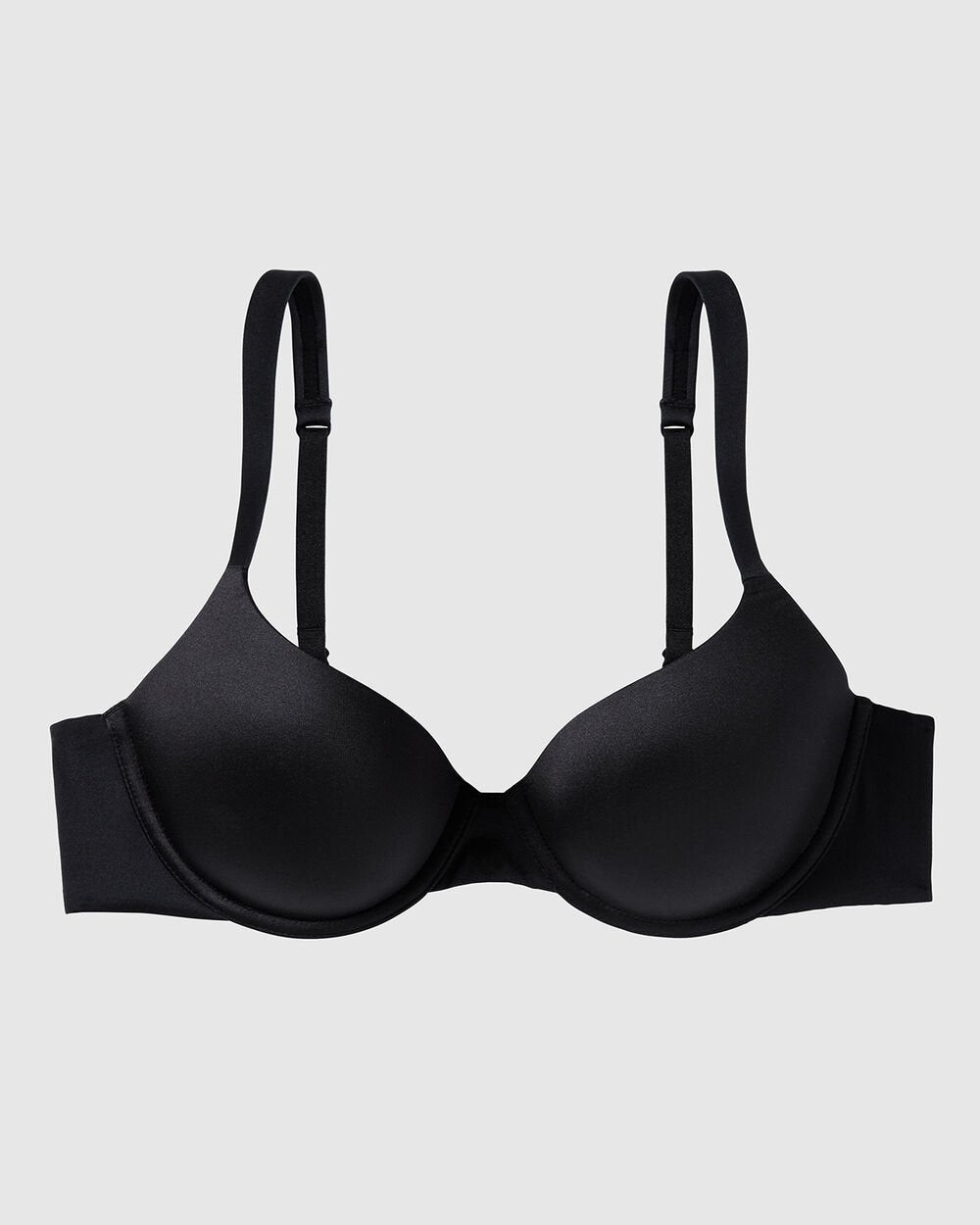 Lightly Lined Full Coverage Bra in Black