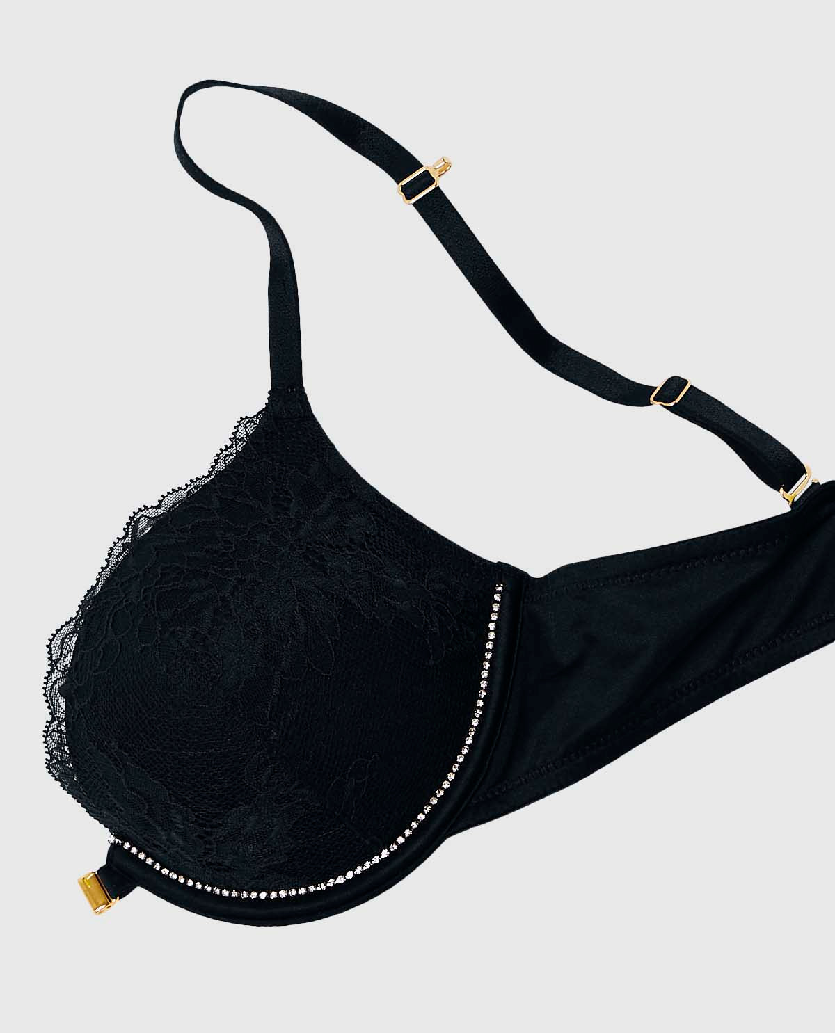 Up 2 Cup Push Up Bra with Allover Lace