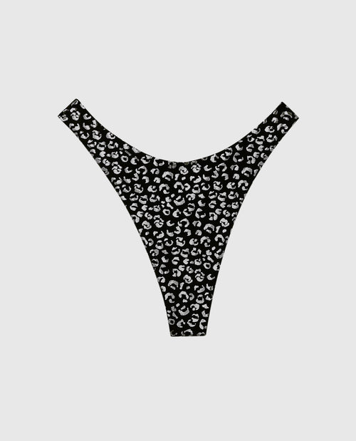 No Show Invisible High Leg Thong Panty