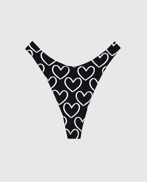 No Show Invisible High Leg Thong Panty