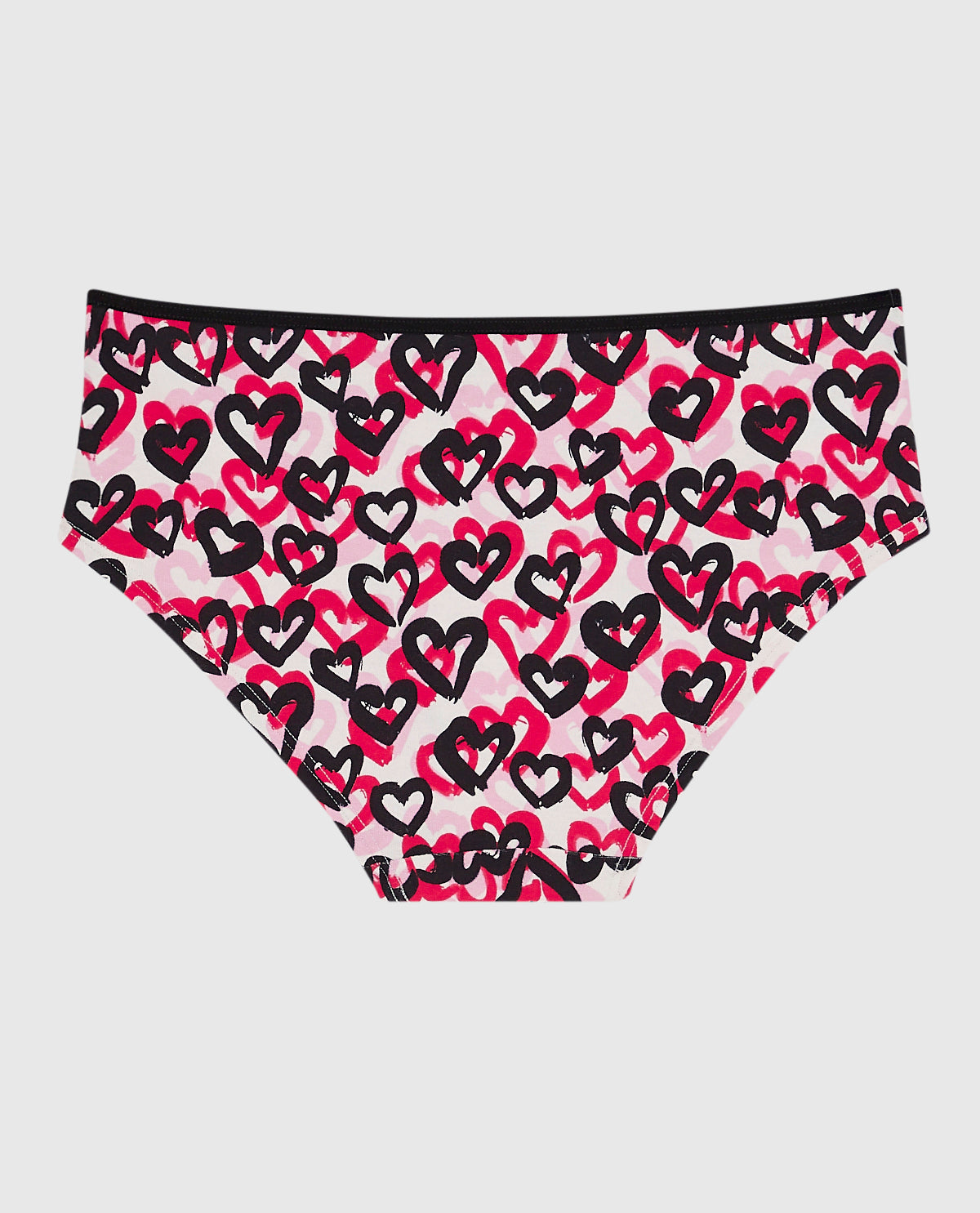 Cotton Hipster Panty in Graffiti Hearts
