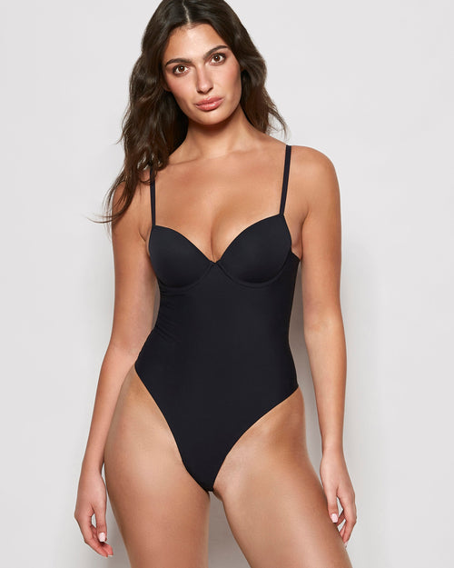 Smoothing Bodysuit in Black