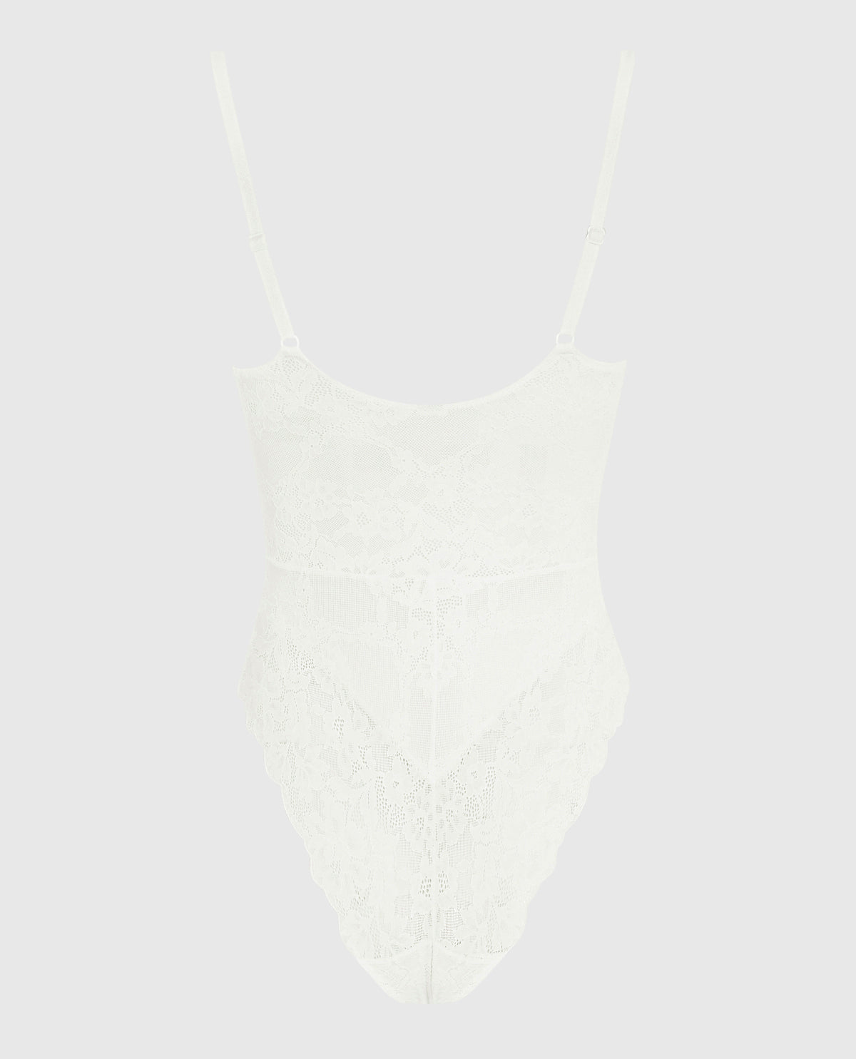 Allover Lace Shaping Bodysuit in Ivory