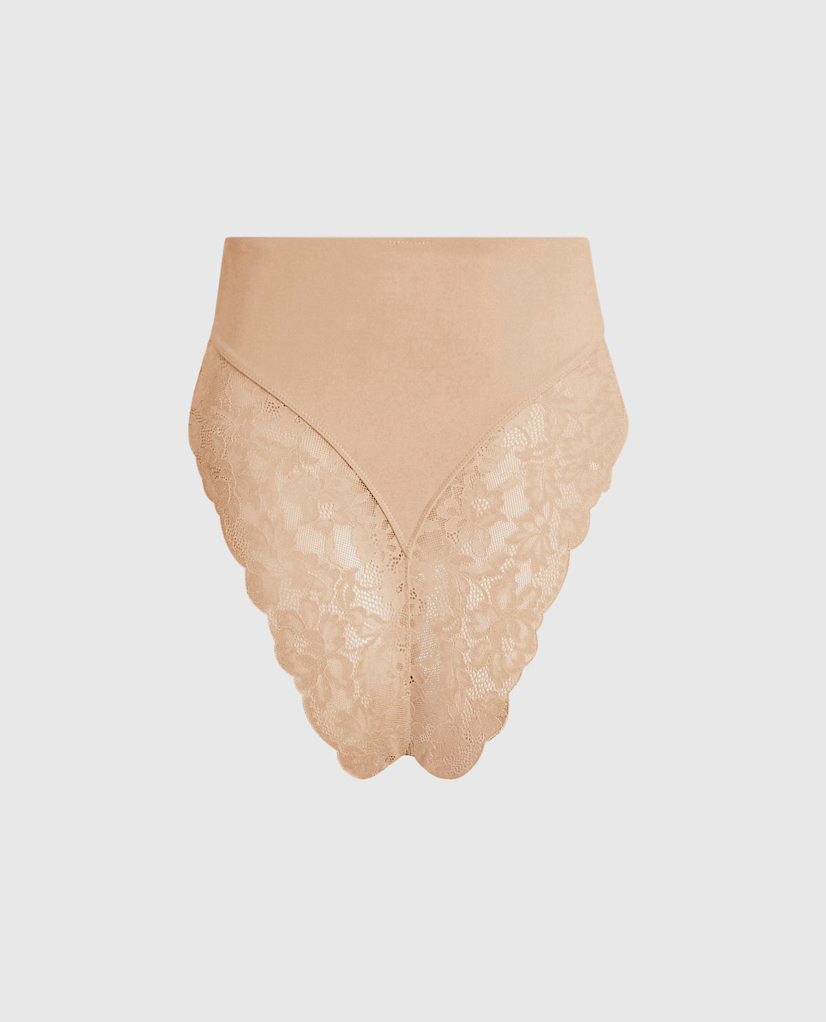 High Waist Smoothing Cheeky Panty in Rosetan