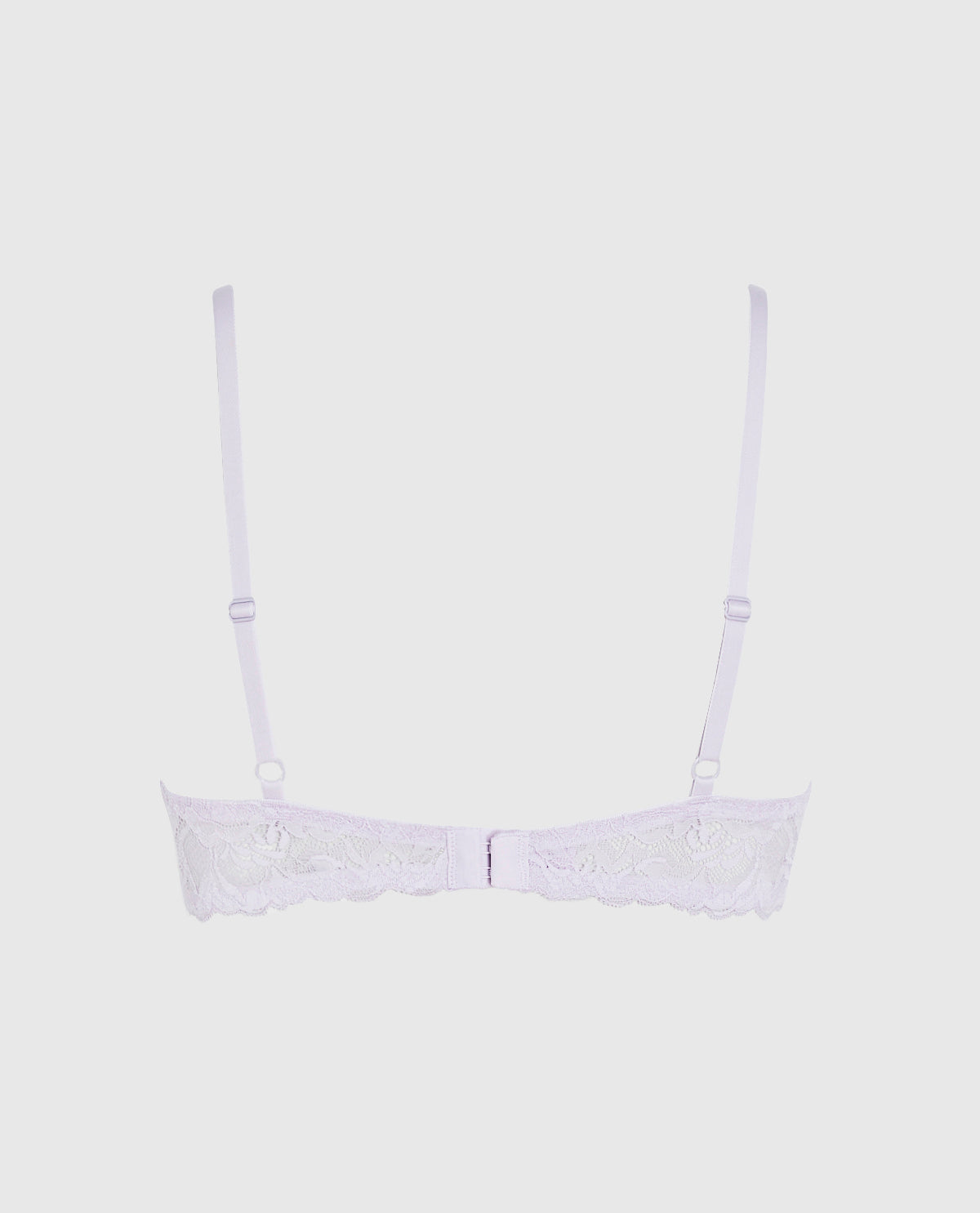 Unlined Lace Demi Bra in Lavender Cake