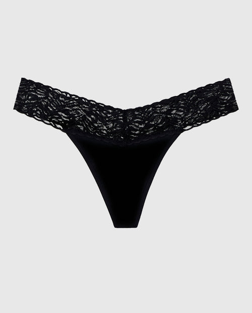 V-Waist Cotton Thong Panty