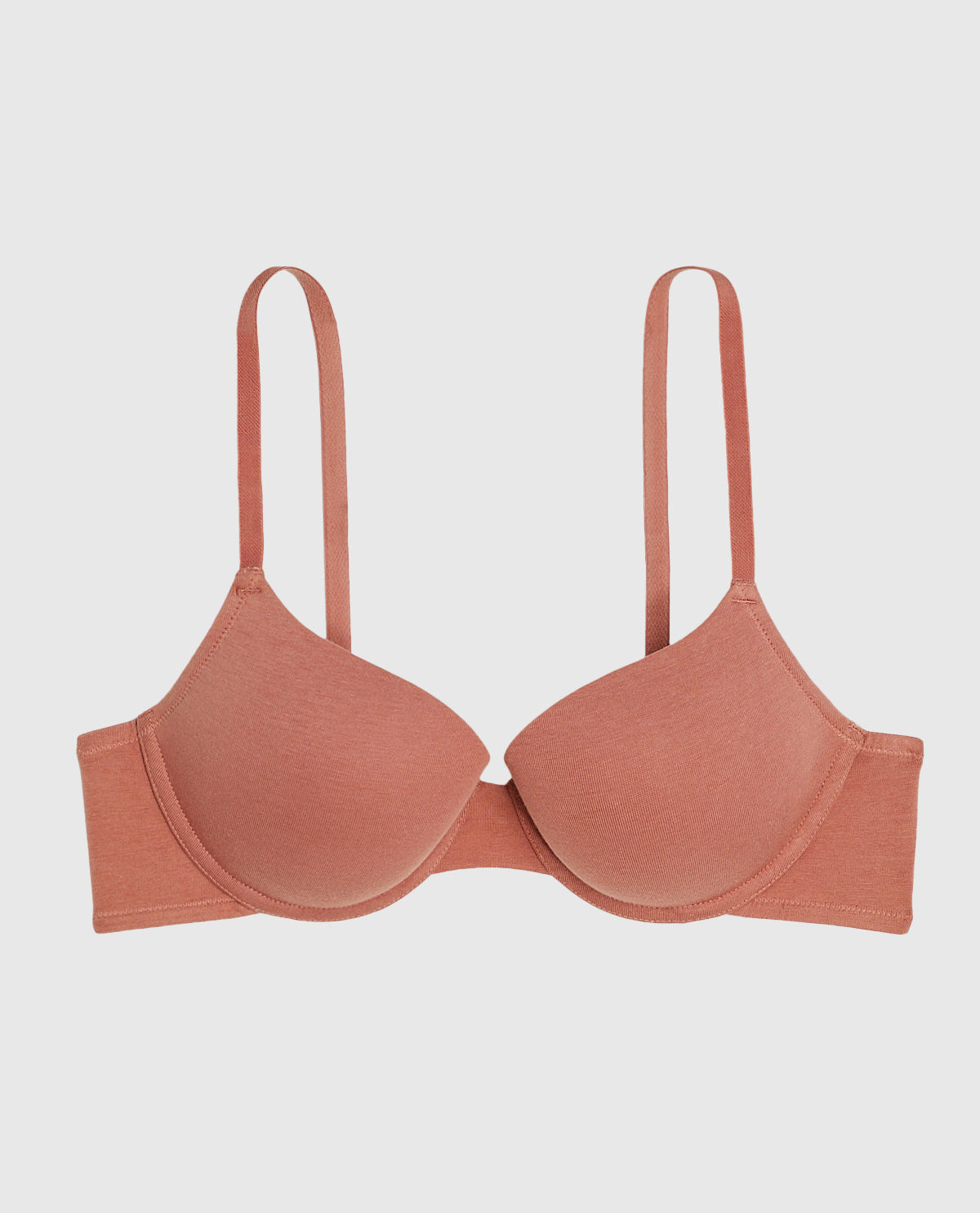 Lightly Lined Demi Bra in Rosy Blush