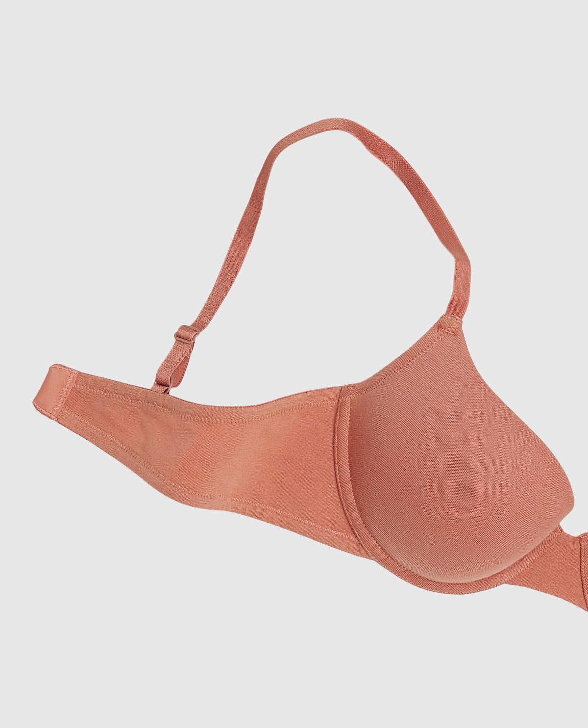 Lightly Lined Demi Bra in Rosy Blush
