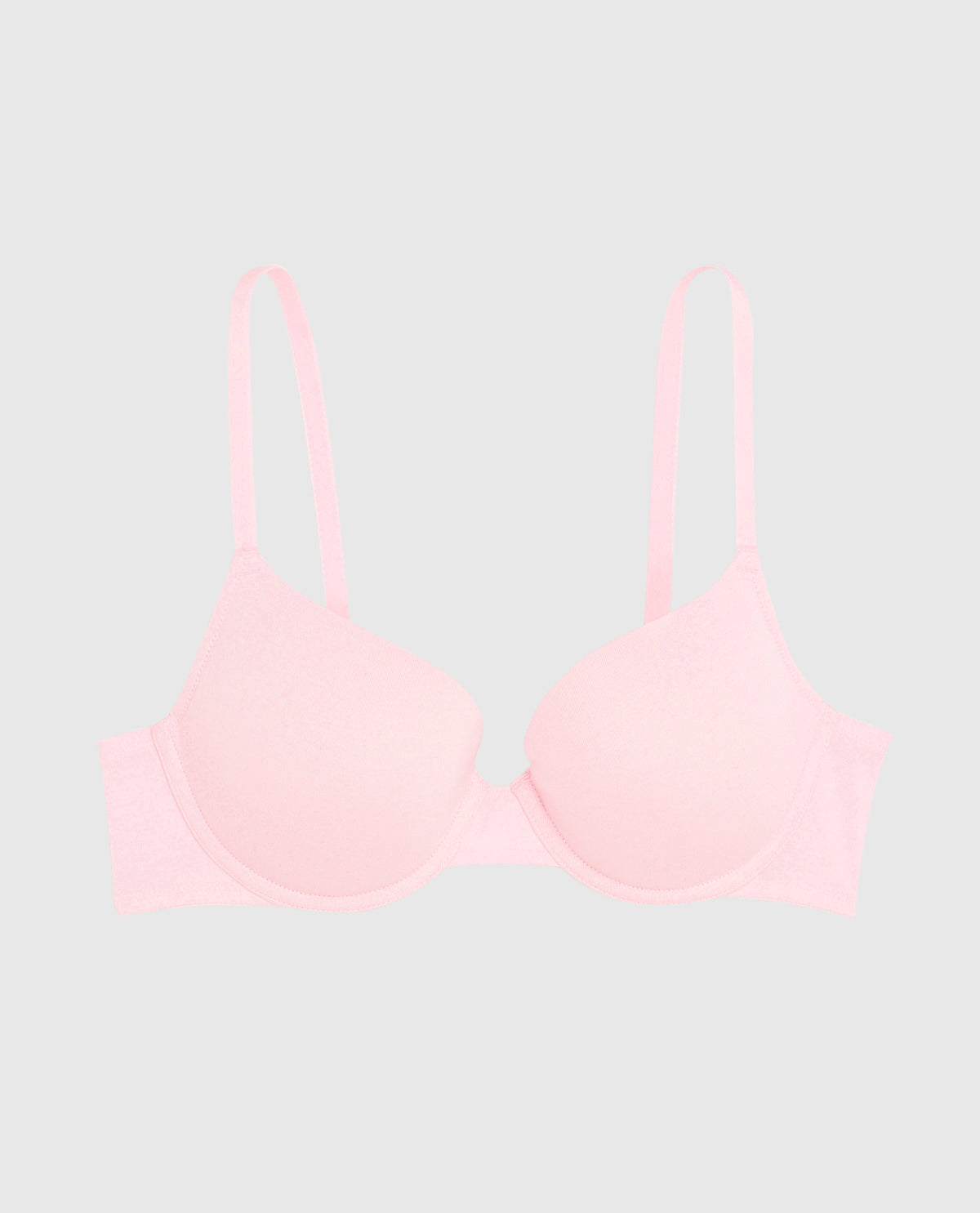 Smooth Lightly Lined Demi Bra in Pink-A-Boo