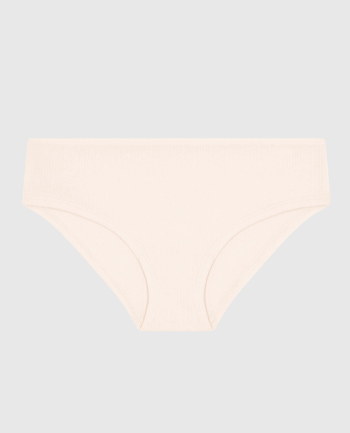 Ribbed Hipster Panty in Ivory Dawn