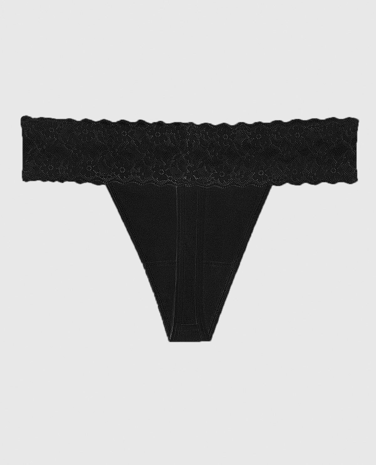 Thong Panty with Lace Trim