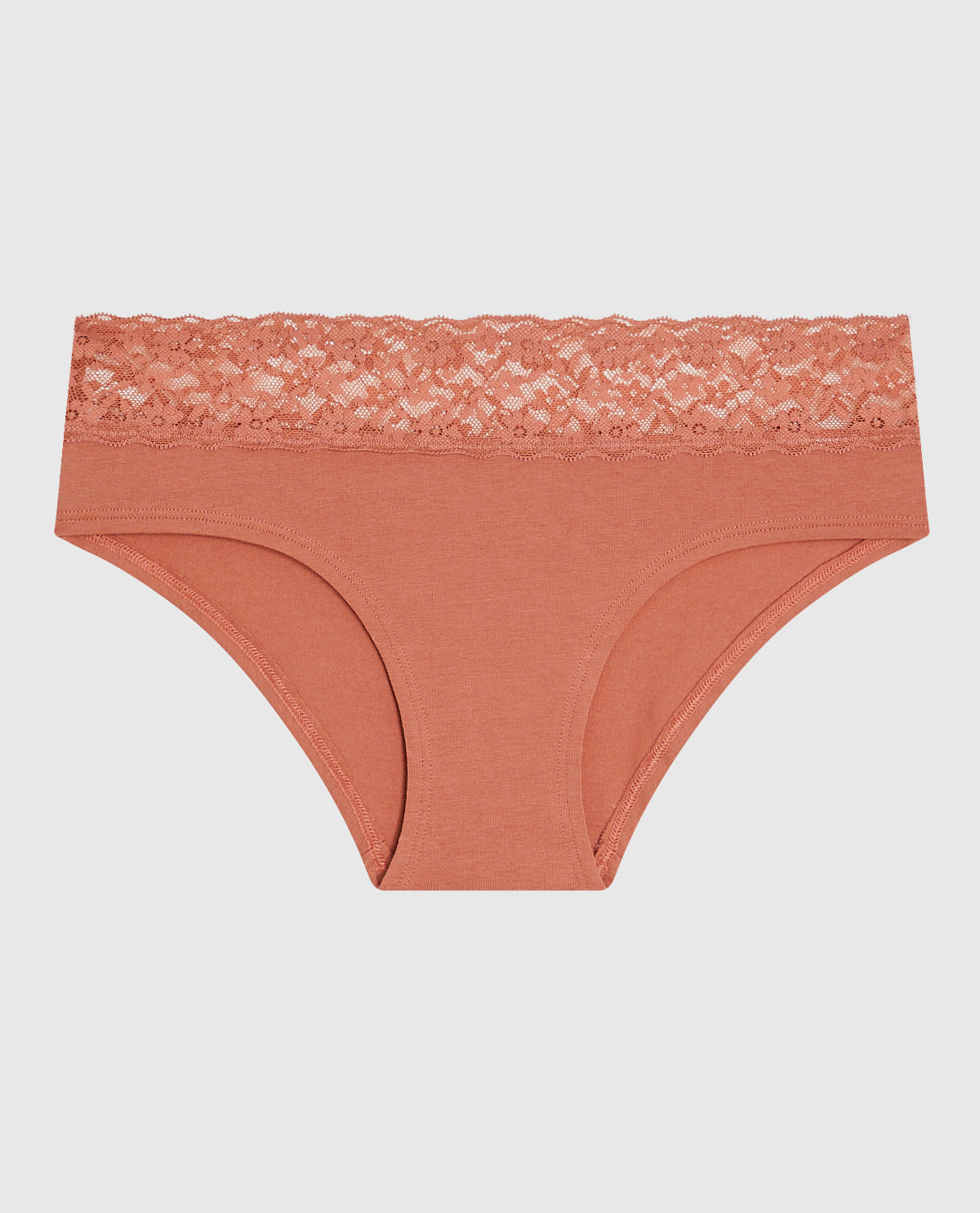 Hipster Panty with Lace in Rosy Blush