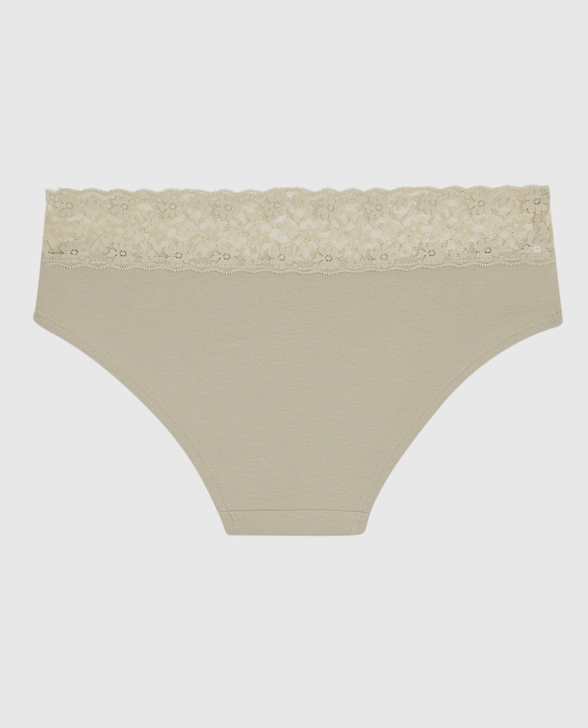 Hipster Panty with Lace in Stone Grey