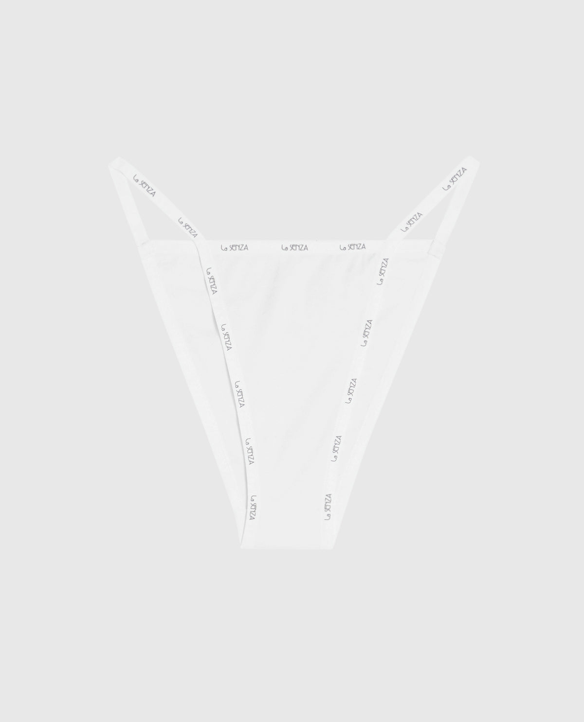 Cheeky Panty with Logo Trim in Ivory