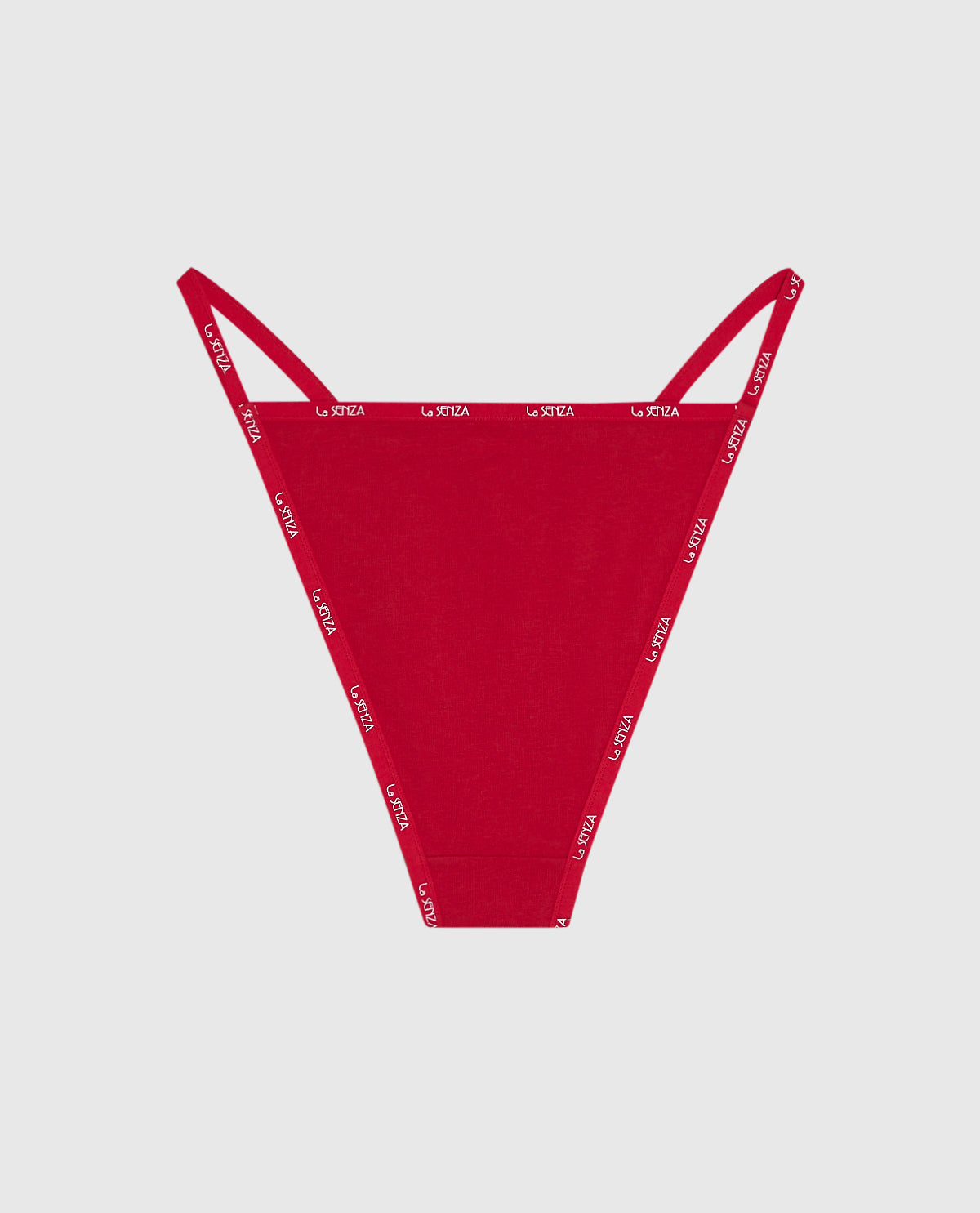 Cheeky Panty with Logo Trim in Cosmo Red