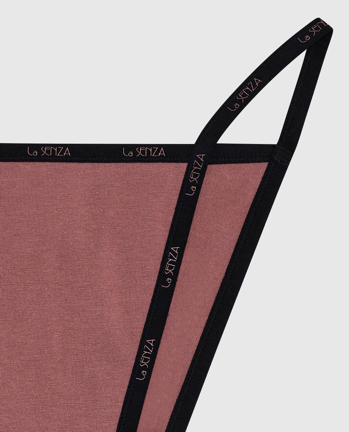 Cheeky Panty with Logo Trim in Dusty Cedar