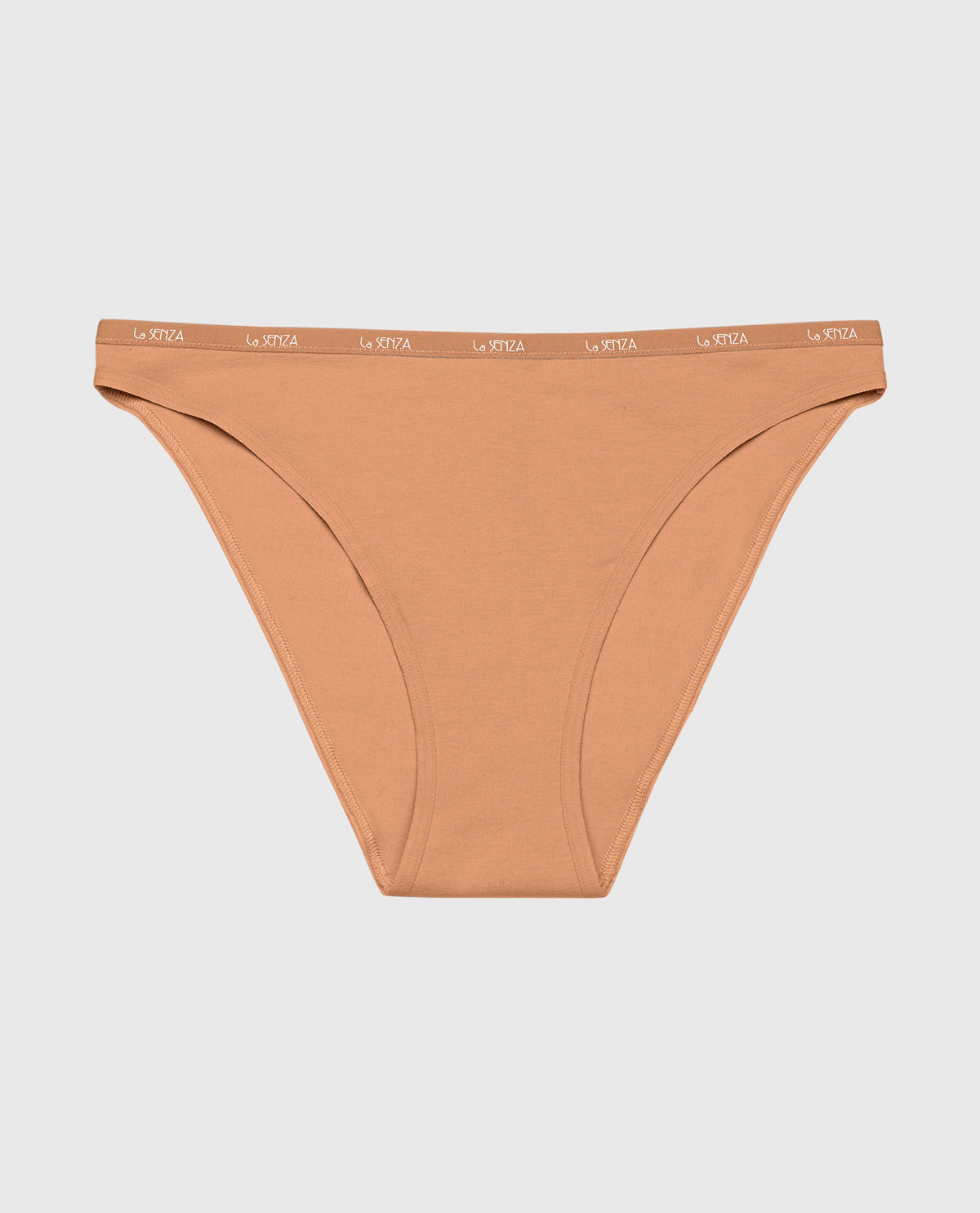 Bikini Panty with Logo Trim in Cork