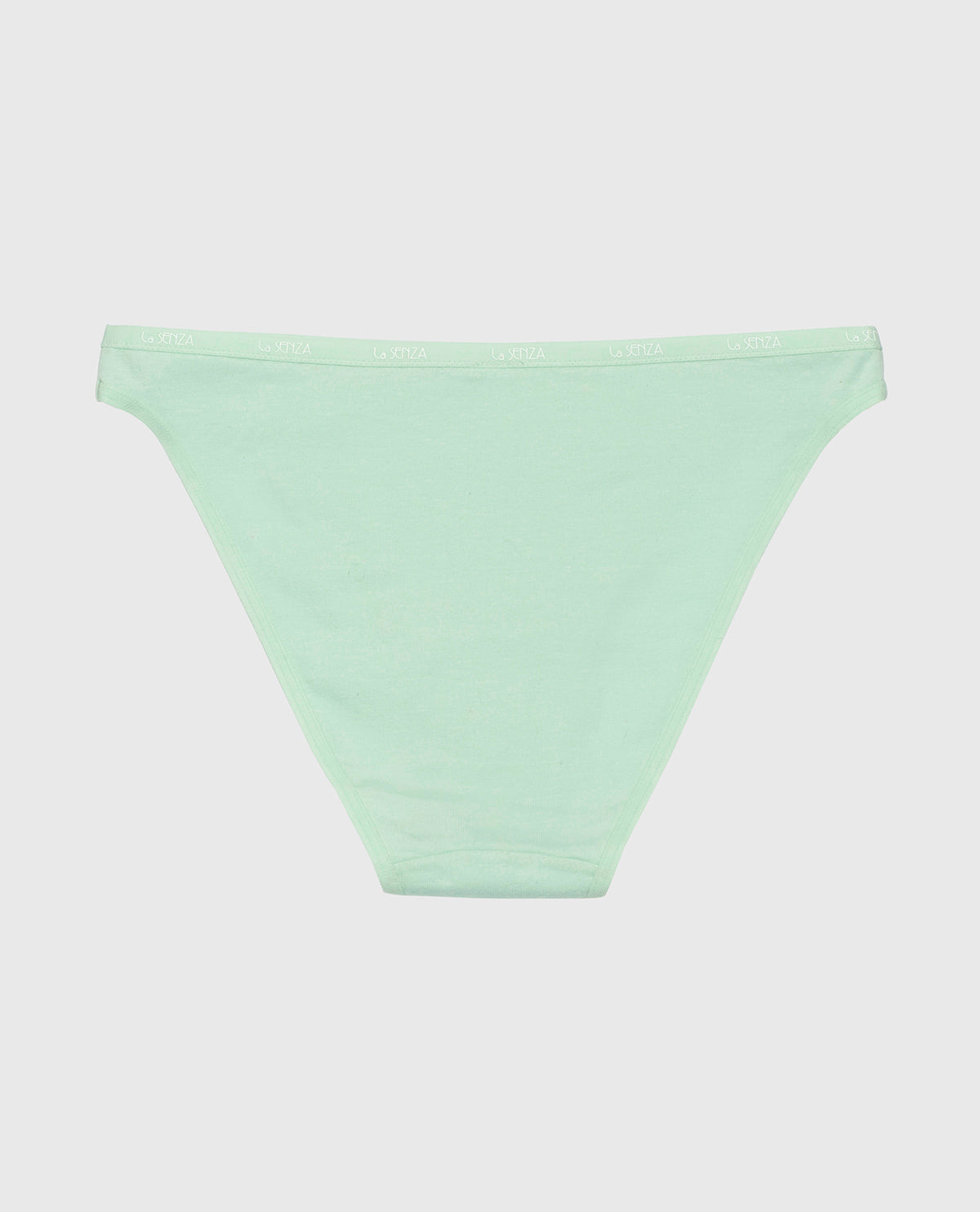 Bikini Panty with Logo Trim in Mist Green