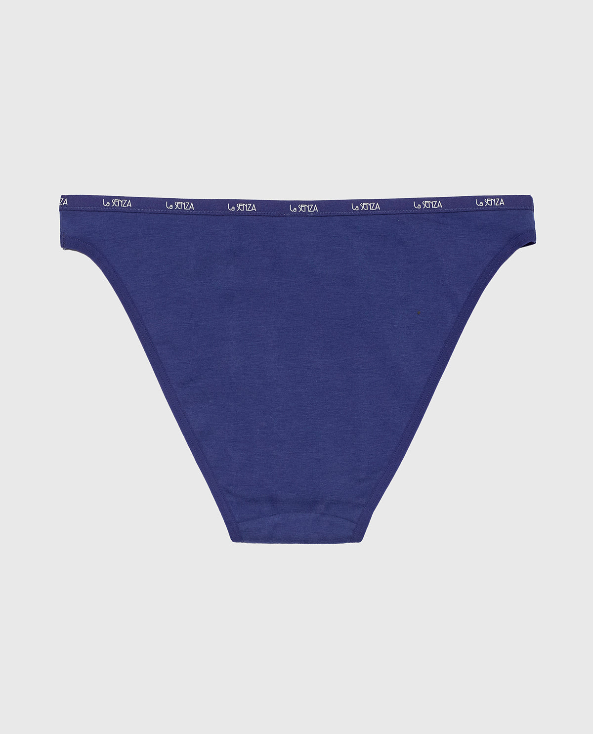 Bikini Panty with Logo Trim in Dusk Blue