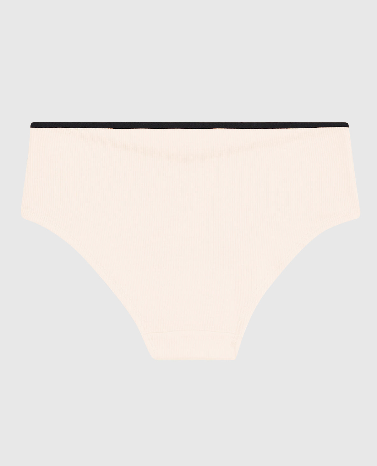 Ultrasoft V-Waist Ribbed Hipster Panty in Ivory Dawn