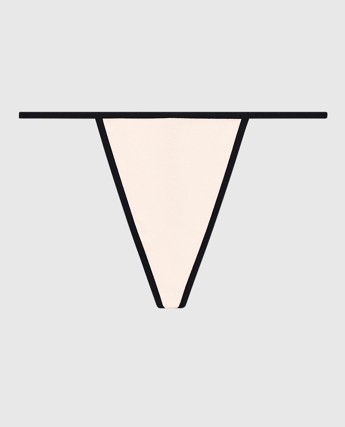 Ultrasoft Ribbed G-String Panty in Ivory Dawn