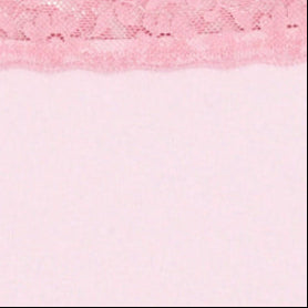 Boyshort Panty with Lace Trim in Pink