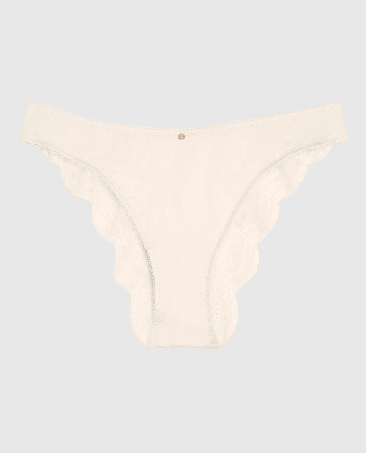 Cheeky Panty with Lace Back in Ivory Dawn