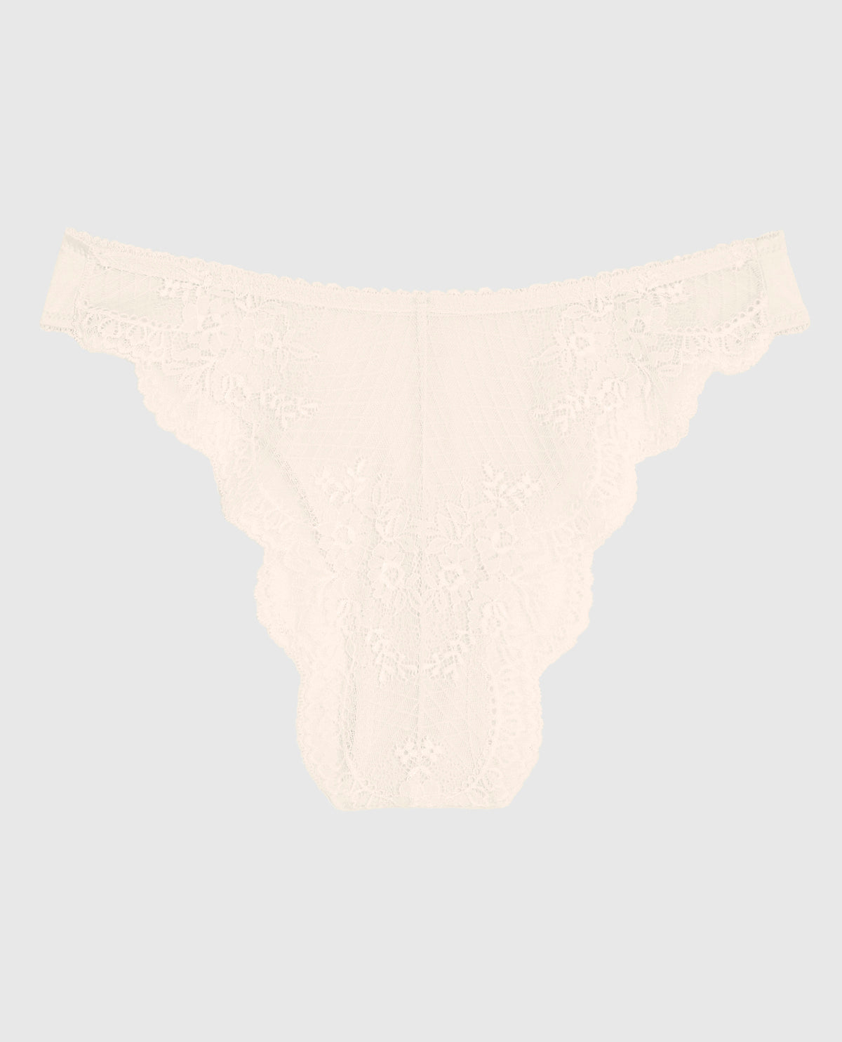 Cheeky Panty with Lace Back in Ivory Dawn