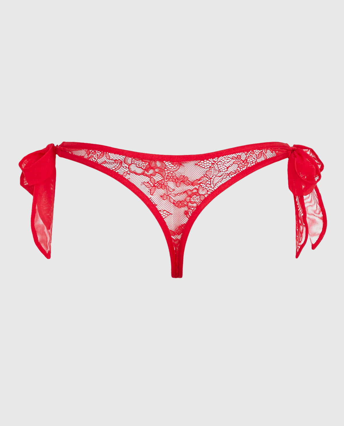 Tie-Side Thong Panty in Cosmo Red