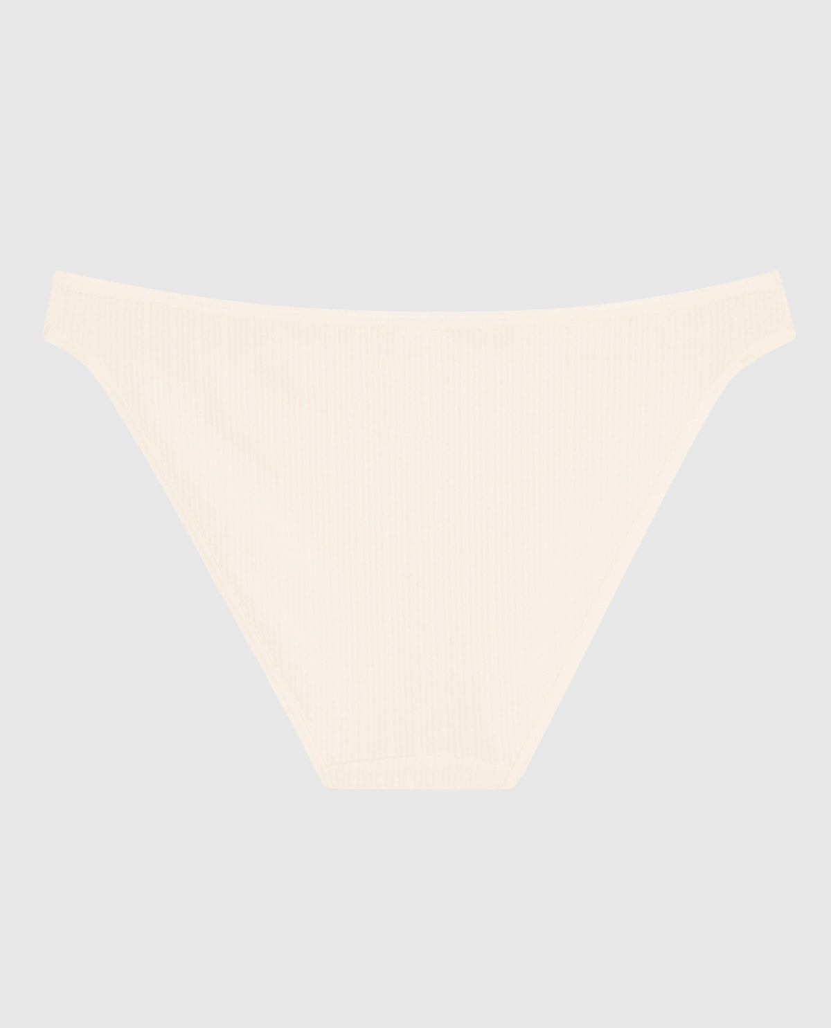 Ribbed Bikini Panty in Ivory Dawn