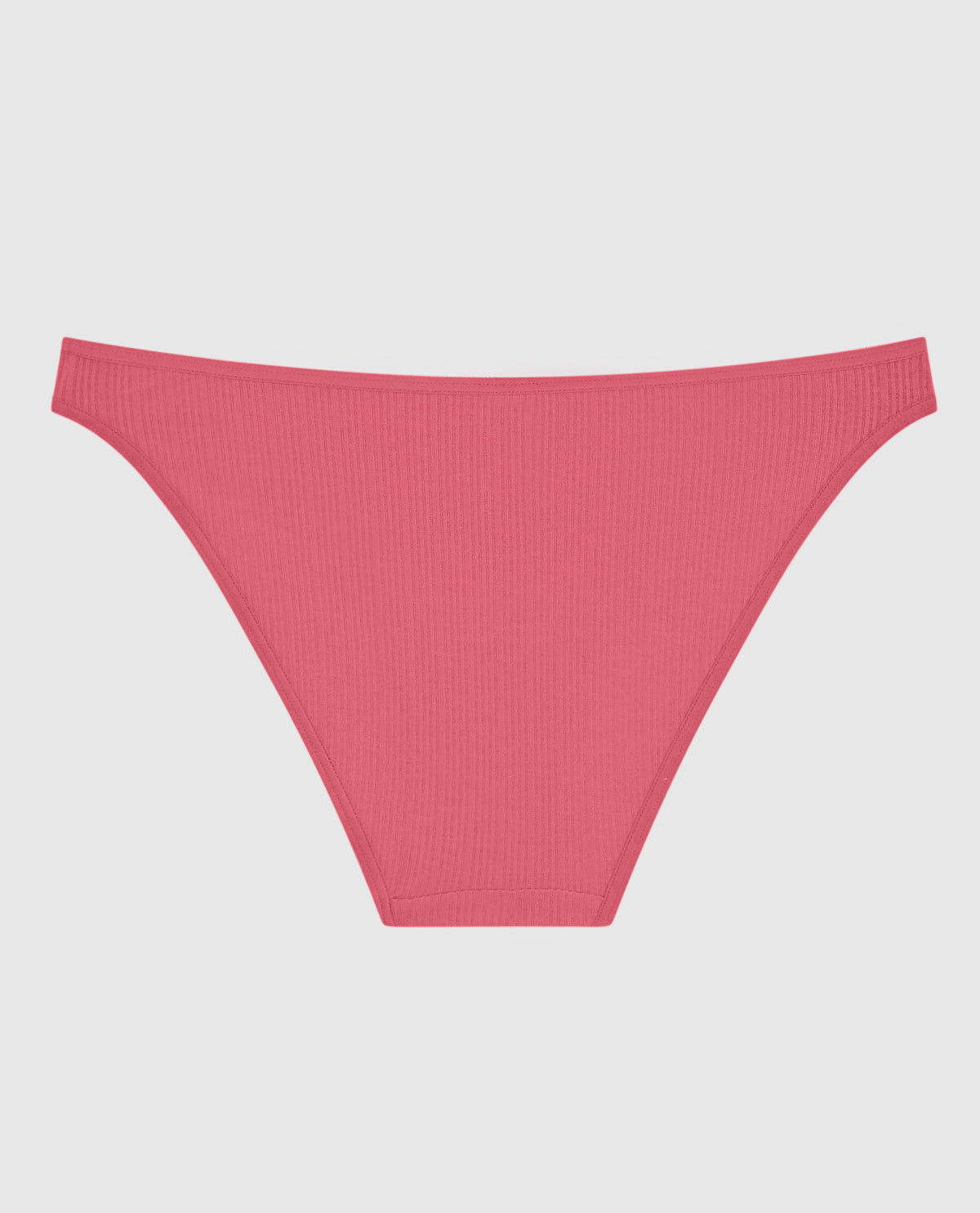 Ribbed Bikini Panty in Romantic Pink