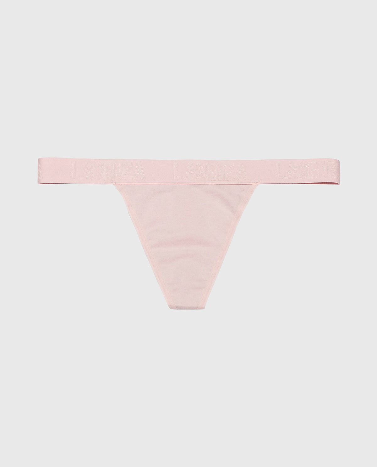 G-String Panty with Logo Band in Iced Lilac