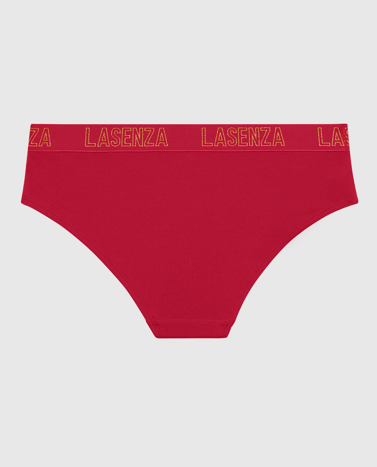 Hipster Panty with Logo Band in Cosmo Red
