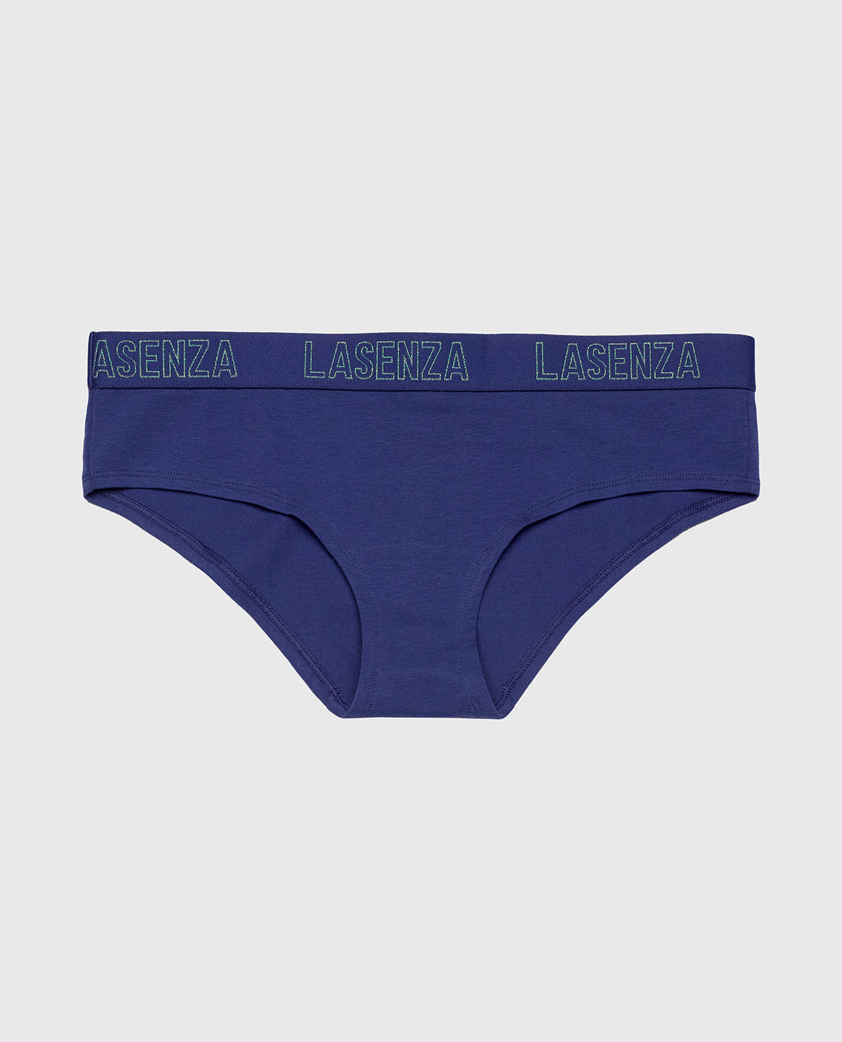Hipster Panty with Logo Band in Dusk Blue
