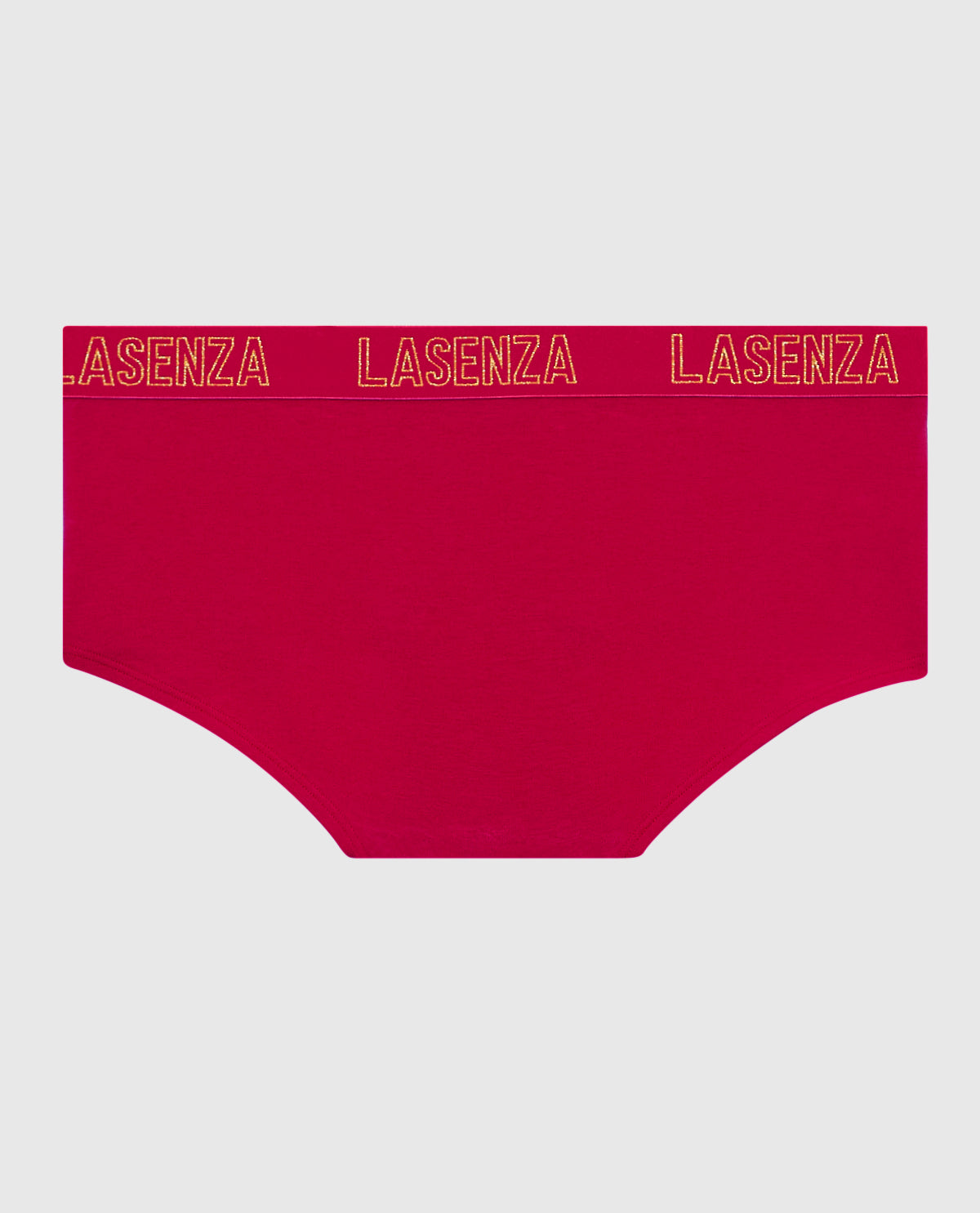 Boyshort Panty with Logo Band in Cosmo Red