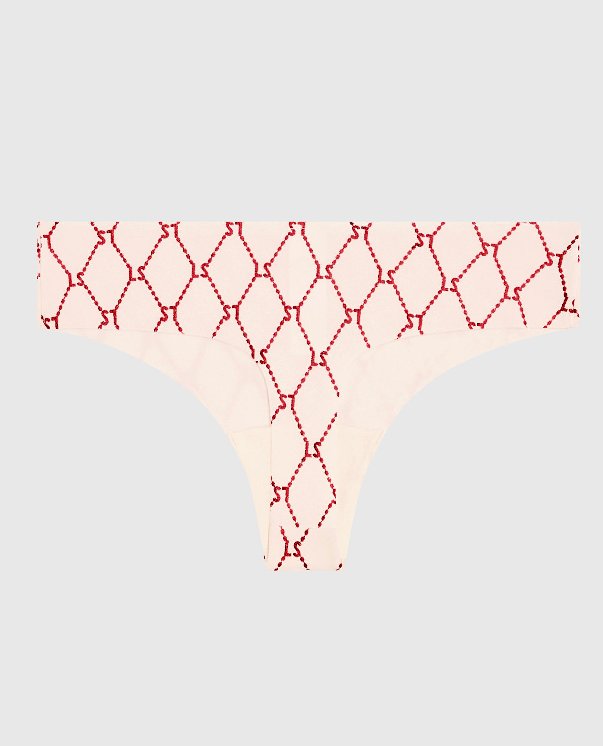 No Show Thong Panty in Foiled LaSenza Fishnet