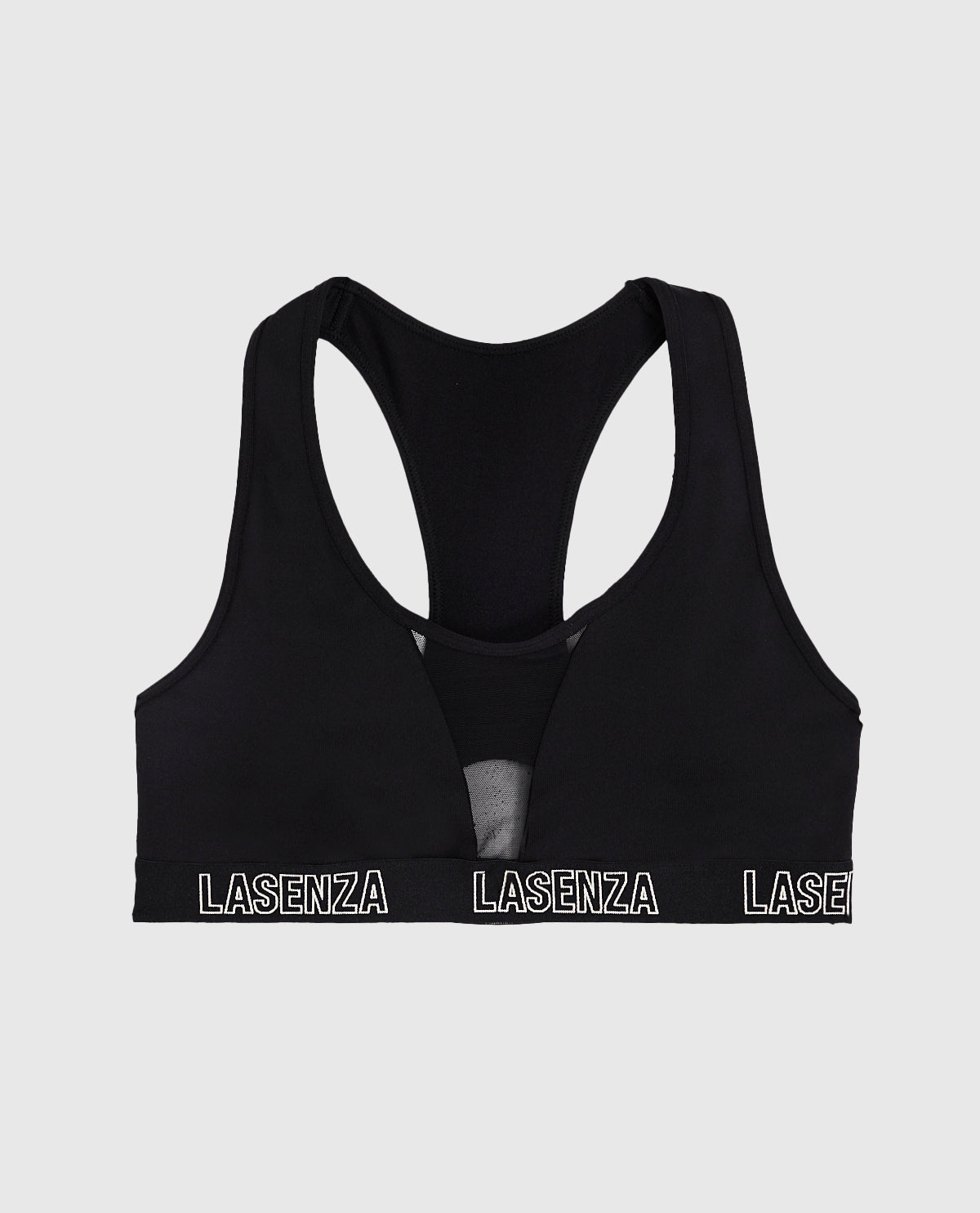 Low Impact Logo Sports Bra in Black