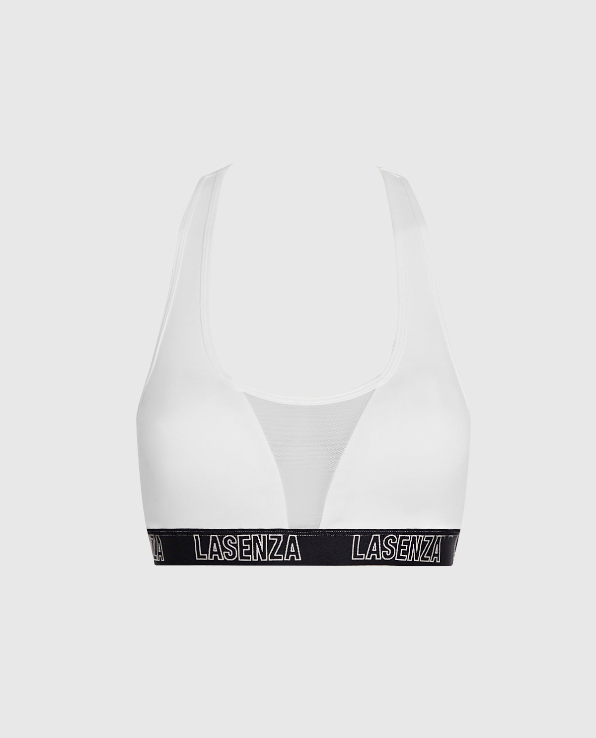 Low Impact Logo Sports Bra in Ivory