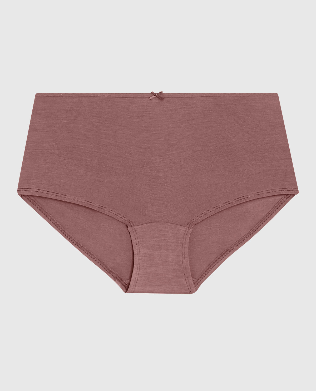 Boyshort Panty with Bow in Dusty Cedar