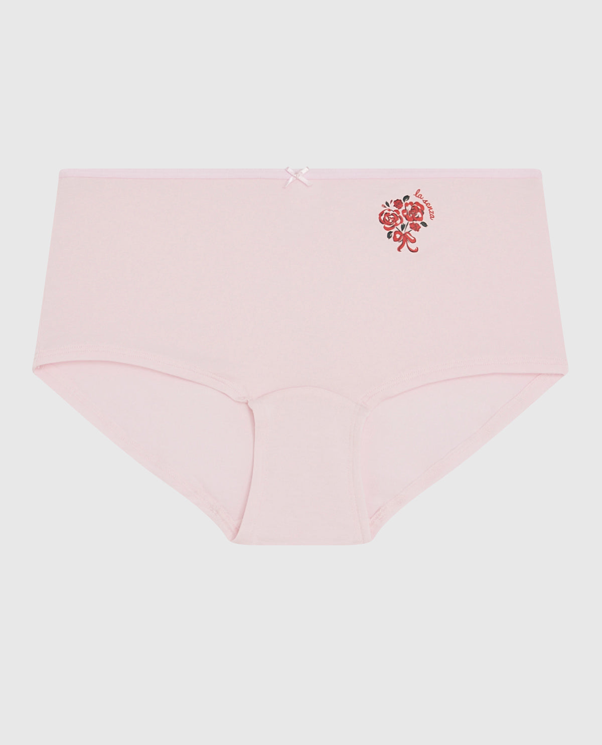 Boyshort Panty with Bow in Pink-A-Boo