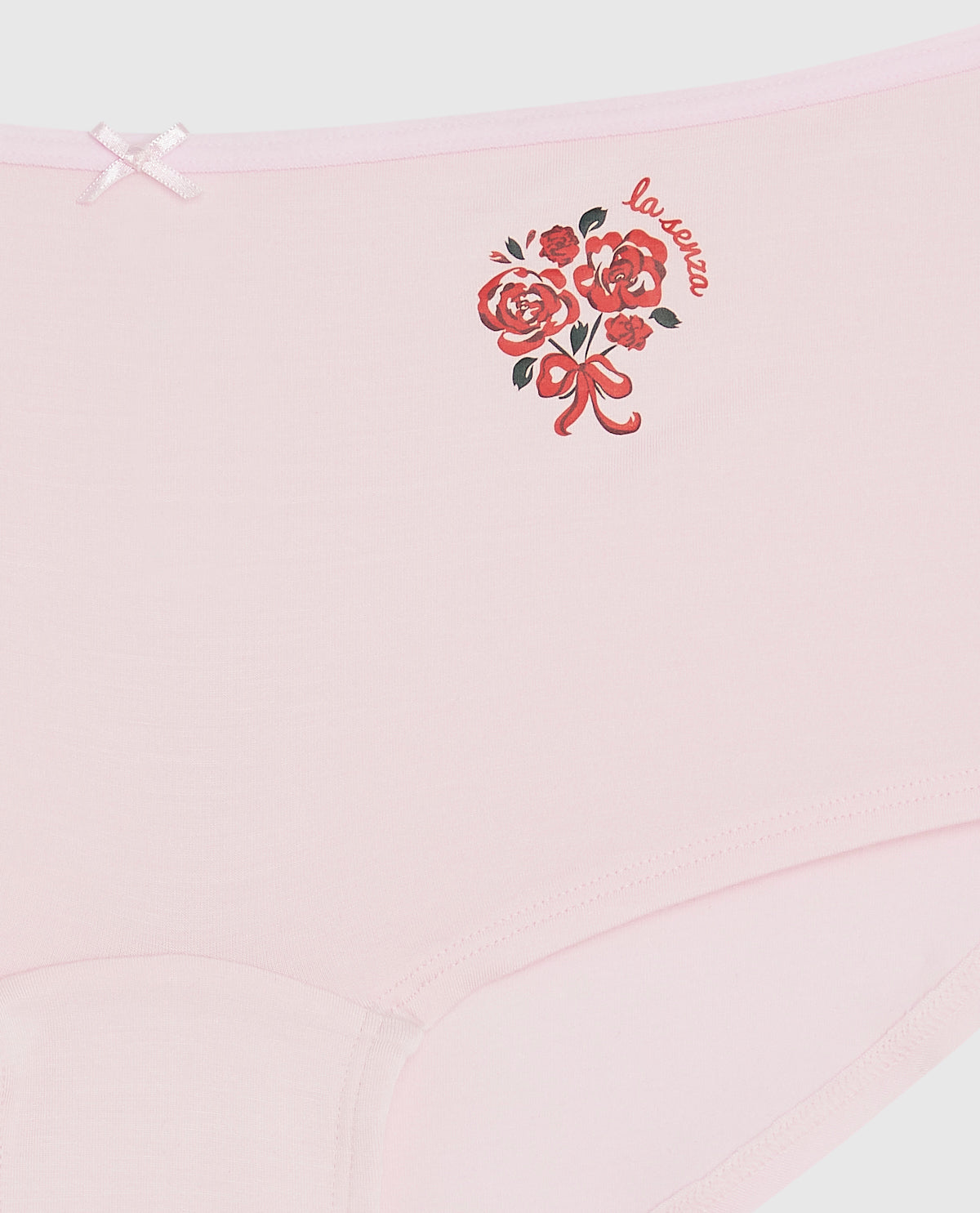 Boyshort Panty with Bow in Pink-A-Boo